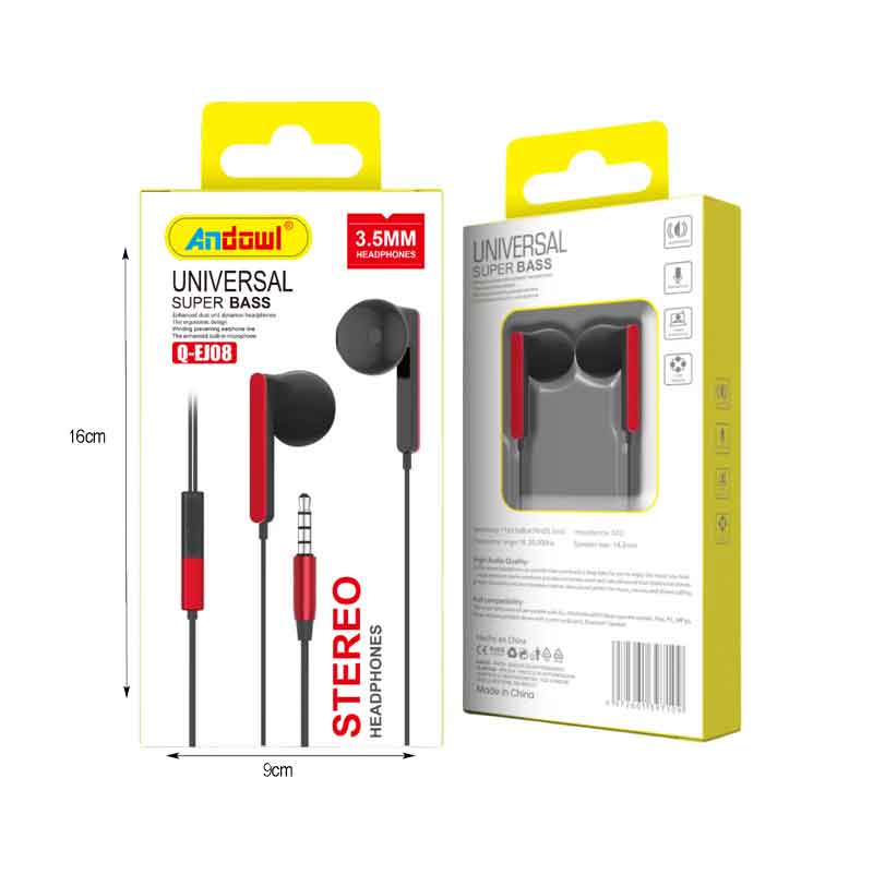 Andowl Ενσύρματα Ακουστικά με AUX 3.5mm Q-EJ08 - Earphone - Image 2