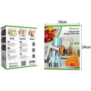 Qiaoyang Πολυκόφτης φρούτων και λαχανικών με 3 κεφαλές QA-T626 – Qiaoyang Tabletop Drum Grater QA-T626