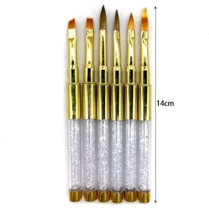Σετ πινέλα νυχιών 6τμχ - Nail brushes 6pcs
