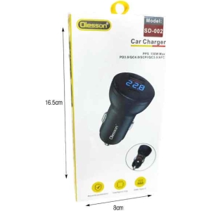 Alternative view of Olesson Φορτιστής αυτοκινήτου USB-Type-C 130W SD-002 - Car charger