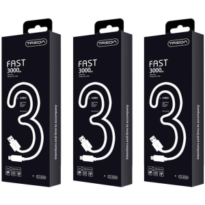 Treqa Καλώδιο USB σε lightning IOS 3m CA-8082 – USB-C to lightning cable