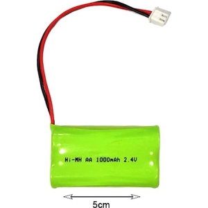 Alternative view of Επαναφορτιζόμενη μπαταρία πακέτο 2.4V 1000mAh NI-MH AA - Rechargeable battery