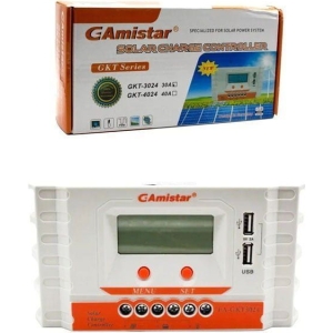 GAMISTAR Ρυθμιστής φόρτισης για φωτοβολταϊκά 30A GKT-3024 - Solar charge controller