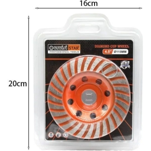 Alternative view of Uruisi star Διαμαντόδισκος Λείανσης Δομικών Υλικών 4.5” Ø115MM - Diamond cup wheel