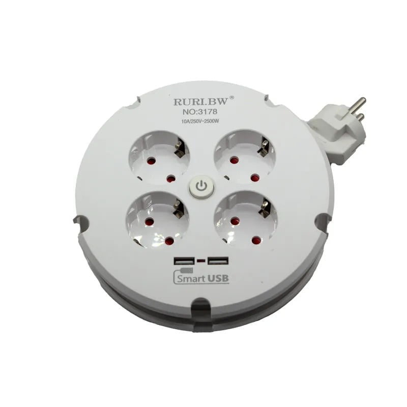Smart power πολύμπριζο 4 θέσεων με διακόπτη - Socket extension 2M NO:3178 - Image 3