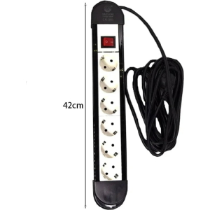 Alternative view of Qiaosheng πολύμπριζο 6 θέσεων με διακόπτη 5m 16A/250V~2500W - 6-position multi-socket with switch