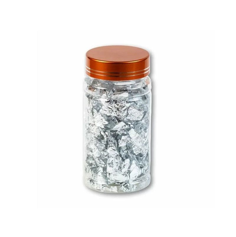 Φύλλα ασήμι για διακόσμηση νυχιών - Nail art decoration foil glitter - Image 4
