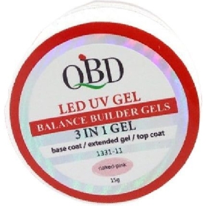 Alternative view of Gel χτισίματος QBD Led Uv Gel Balance Builder 3 in 1 Gel 15gr 1331-11
