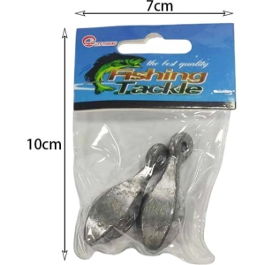 Βαρίδια ψαρέματος 2τμχ - Hook mounted - Additional weight lead fall hook 80G