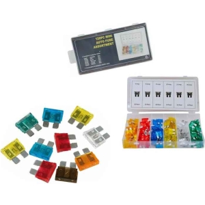 Ασφάλειες αυτοκινήτου δίχαλες 120τεμ - Car fuse assortment