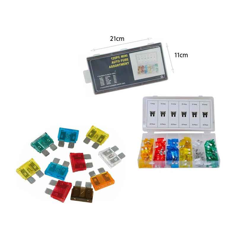 Ασφάλειες αυτοκινήτου δίχαλες 120τεμ - Car fuse assortment - Image 3
