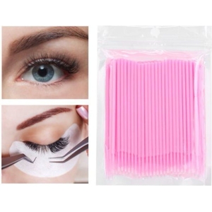 Alternative view of Μίας χρήσης microbrush lash επέκταση βλεφαρίδων 100τεμ.- Μπατονέτα βλεφαρίδας  - All Eyelash Lifting