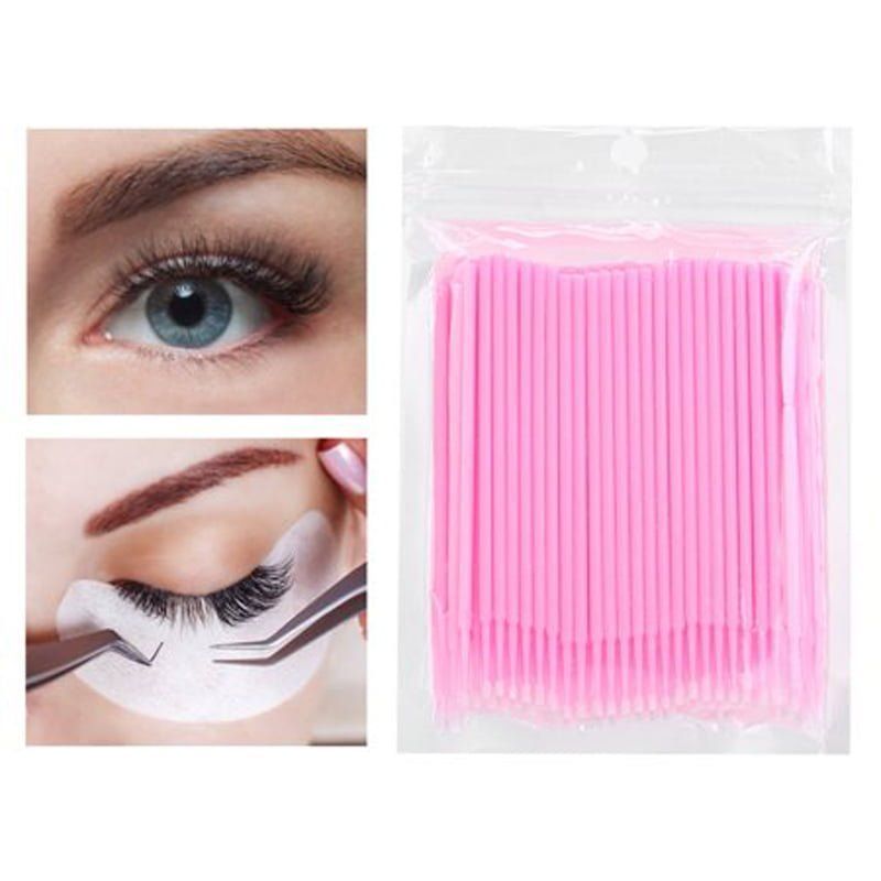 Μίας χρήσης microbrush lash επέκταση βλεφαρίδων 100τεμ.- Μπατονέτα βλεφαρίδας - All Eyelash Lifting - Image 2