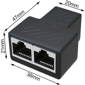 Alternative view of AOWEIXUN OR VESION Αντάπτορας ethernet 1 σε 2 -Ethernet Splitter 1 to 2