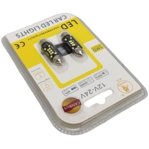 Alternative view of EJC Λάμπες Αυτοκινήτου Canbus LED 12V 2016-T10 39mm 2τμχ ψυχρό φως - LED light