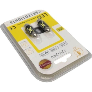 Alternative view of EJC Λάμπες Αυτοκινήτου Canbus LED 2016-T10 36mm 2τμχ ψυχρό φως - LED light