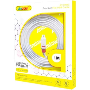 Andowl Καλώδιο μεταφοράς δεδομένων USB 2.0 1m Lightning QY-C068C - Data Cable