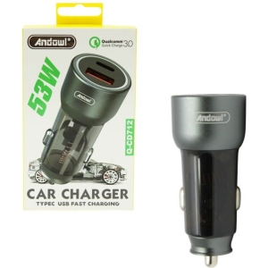 Andowl Φορτιστής Αυτοκινήτου 53W Q-CD712 - Car Charger