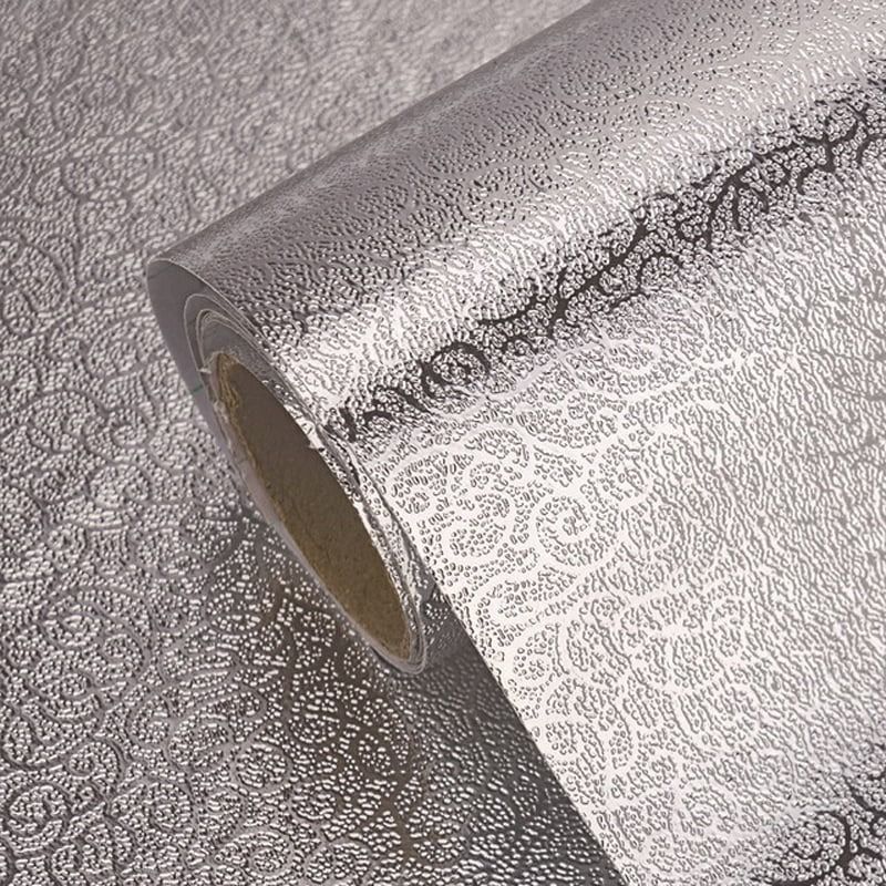 Αυτοκόλλητα τοίχου φιλμ αλουμινίου 60cm - Kitchen Oil-proof Waterproof Stickers - Image 5