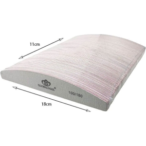 Alternative view of Globalnail Λίμα νυχιών διπλής όψης 100/180 25τμχ - Nail File