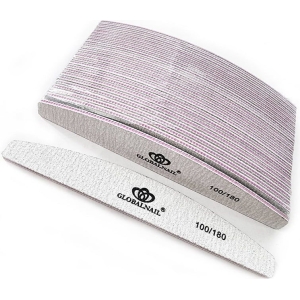 Globalnail Λίμα νυχιών διπλής όψης 100/180 50τμχ - Nail File