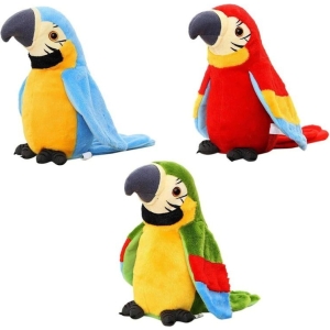 Λούτρινος Παπαγάλος Plush Parrot που Μιλάει Μιμείται και Κουνάει τα Φτερά - Parrot