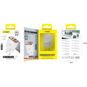 Alternative view of Andowl Φορτιστής κινητού με καλώδιο Type-C με Διπλή USB 35W Q-CD35  -Mobile charger