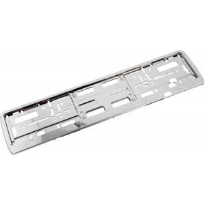 Alternative view of Πλαίσιο Πινακίδας Χρώμιο Ασημί -  License plate frame