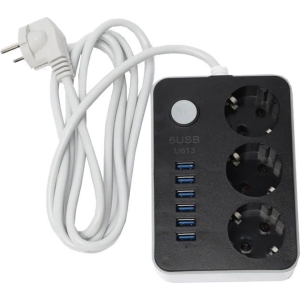Alternative view of Πολύμπριζο 3 θέσεων και 6 θύρες USB 4.1Α CX-U613 - 6USB 3 Power socket