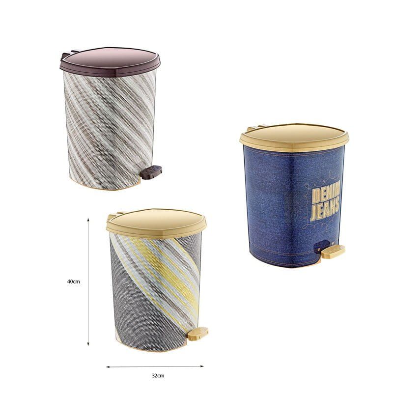 Κάδος σκουπιδιών με πεντάλ 40cm D009 X160- Trash can - bin - Image 5