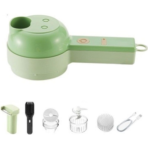 Alternative view of 4In1 Πολυλειτουργικό Ηλεκτρικό Σετ Κόπτης Λαχανικών Χειρός - Multifunctional slicer