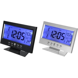 Επιτραπέζιο Ψηφιακό Ρολόι με Ξυπνητήρι DS-8082 - Voice Control Back-Light LCD Clock