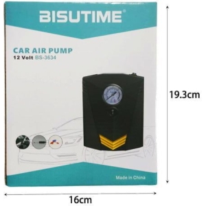 Alternative view of Bisutime Φορητή αντλία αέρα αυτοκινήτων και μοτοσικλετών 12V BS-3634 - Car air pump