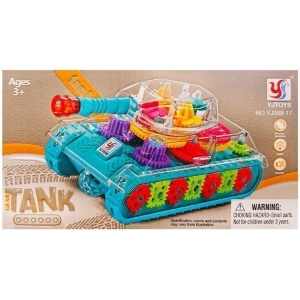 Alternative view of YJTOYS Παιδικό παιχνίδι τανκ με μουσική και φως 3+ - Gear tank for kids YJ388-17
