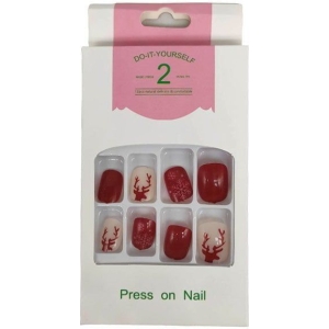 Alternative view of Αυτοκόλλητα νύχια σε διάφορα σχέδια 12 τμχ - Press-on fake nails