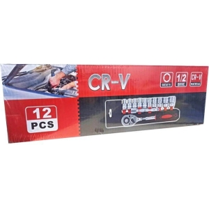 Alternative view of Σετ Καστάνια Καρυδάκια 1/2" Τεμάχια CR-V 12τεμ - CR-V Set Sockets