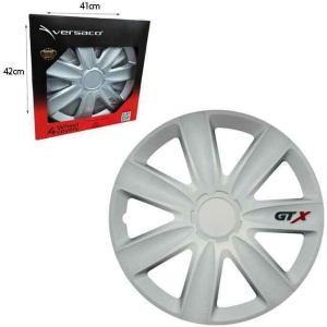 Versaco Σετ Τάσια Αυτοκινήτου 4τμχ 15" Ασημί - Wheel Covers