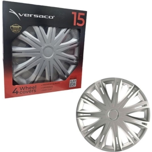 Versaco Σετ Τάσια Αυτοκινήτου 4τμχ 15" Ασημί - Wheel Covers