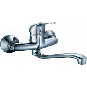 Alternative view of Rubinetto Μπαταρία Νεροχύτη Τοίχου Με Μακρύ Στόμιο – Wall Mounted Kitchen Faucet With Long Spout