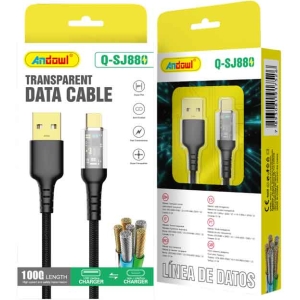 Andowl Καλώδιο δεδομένων Type-c σε Type-c 5A 1M Q-SJ8080 - Data Cable