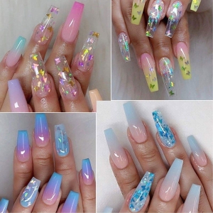 Alternative view of Globalnail Διακοσμητικά Νυχιών Πεταλούδες Confetti Σετ 12 Χρώματα - Nail art butterfly