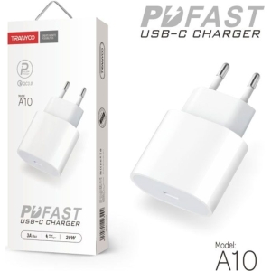 Tranyoo αντάπτορας φορτιστής χωρίς καλώδιο USB-C 20W 3A A10 - Fast charger