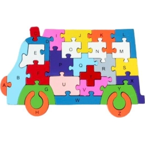 Alternative view of Εκπαιδευτικό Ξύλινο Πάζλ 6τεμ - Educational Wooden Puzzle