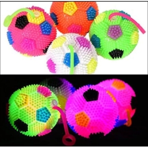 Alternative view of Παιχνίδι μπαλάκι με φως 12τμχ - Flashing spiky ball