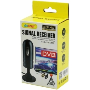 Andowl Q-A160 Εσωτερική Κεραία Τηλεόρασης με Σύνδεση με Ομοαξονικό (Coaxial) Καλώδιο – Signal receiver