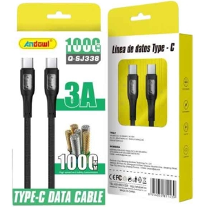 Andowl Καλώδιο δεδομένων Type-c σε Type-c 6Α Q-SJ338 - Data Cable