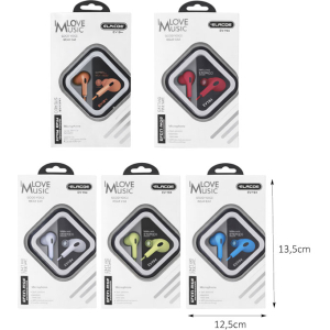 Alternative view of Ενσύρματα Ακουστικά με Μικρόφωνο EV194 – Wired Earphones with Microphone