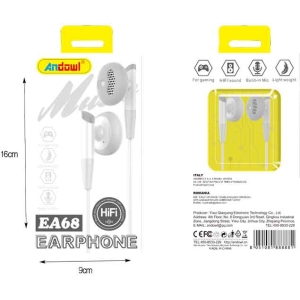 Alternative view of Andowl Ενσύρματα Ακουστικά με AUX 3.5mm EA68 - Earphone