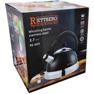 Rettberg Τσαγιερό από Ανοξείδωτο Ατσάλι 2.7L RE-603 - Whistling Kettle Stainless Steel