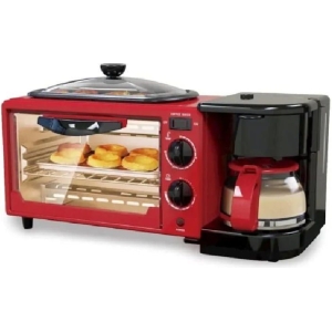 Alternative view of RAF 3 σε Ηλεκτρικός φούρνος με καφετιέρα R.5308R - 3 in 1 Breakfast Maker